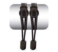 Lock Laces - Elastic No Tie Shoelaces, One Size Fits All (Special Edition) (Black Solid)