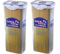 LOCK & LOCK 2 x Lock and Lock Spaghetti Pasta Food Container 2L HPL819