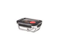 LOCK & LOCK Glass Food Storage Containers - Square - With Lid and Insert for Oven, Microwave & Freezing - 320ml