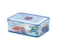 Lock & Lock HPL826 Rectangular Storage Container-Clear/Blue, 2.6 L