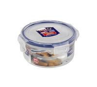 Lock & Lock HPL932 Round Storage Container - Clear/Blue, 300 ml