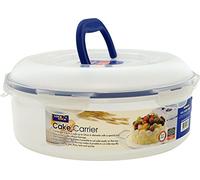 Lock & Lock Round Cake Box - Clear/Blue, 5.5 L