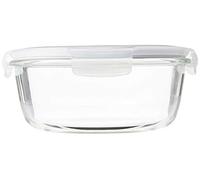 Lock & Lock LLG851 Flat/Round Box Clear Glass 90ml 18x18x7 cm