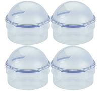 300ml Onion Dome Fridge Storage - Lock Food Containers Round Plastic Lid Domed - lock food storage onion containers round plastic lid domed lunch