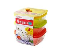 Lock&Lock Oven GLass Cooked Rice Storage Container for Freezer Set of 3