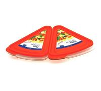 Lock & Lock Pizza Slice Container, Tray And Saver, 2 Pack Red