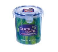 Lock & Lock Round Food Container Clear/blue (700Ml)