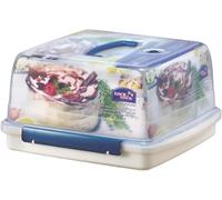 Lock & Lock, Square Cake Carrier 12.6ltr + Tray & Carry Handle