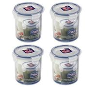 Lock & Lock HPL932D Round Storage Container - Clear/Blue, 700ml