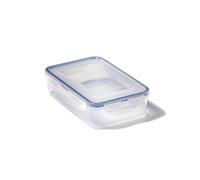 Lock n Lock Rectangular 800ml (207 x 134 x 53mm), Clear/Blue