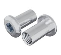 Lock Nut Nickel Steel Fastener Accessory Thread Protector Indoor vidaXL