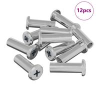 Lock Nut Silver Steel Phillips suitable for Flat Head Secure Fastener vidaXL
