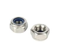 Lock Nuts M2 M2.5 M3 M4 M5 M6 M8 M10 M12 M14 M16 M20 304 Stainless Steel Hexagon Anti-Slip Automatic Lock Nut(M8 X 20pcs)
