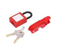 Lock Off Kit for Electricians, Circuit Breaker Lockout Kit, Clamp-On Safety Set with Insulation Padlock and 2 Keys, for Electricians, Electrical Maintenance & Workshop Safety