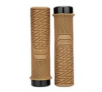 Lock On Bicycle Grips for Mountain Biking, Non Slip and Comfortable for 22 2mm Handlebars, Enhances Riding Safety and Experience (Brown)