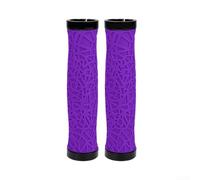 Lock-On Bike Grips 22.2mm Aluminium Clamp Anti-Slip(purple)