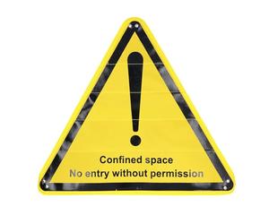 LOCK OUT WARNING SIGN DURABLE TRIANGLE ISOLATION LOCK FOR SECURE SAFETY POLYESTER