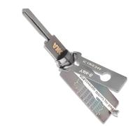 Lock Pick for Yale Locks, Master Key with Hexagonal Wrench, 2 in 1 Stainless Steel Lock Picking Tool, Professional Locksmith Tool for UK Door (Yale-6)