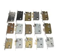 Lock Replacement Parts Modern Brass Lock Body Silence Copper Deadbolt Universal Door Handle Replacement Spare Parts Hardware Accessories(L)