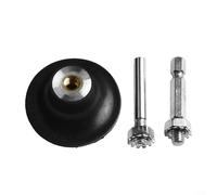 Lock Sanding Discs 2in Backing Pad Having 2-piece Shanks Holder Pad and Quick Change Adapter with Aluminum Core Compatible with Plus 3in Rubber Rollon(2 inch)