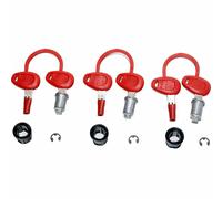 Lock Set 3 Pieces for Trunk and Luggage GIVI All Types Z228 Red Key Z228
