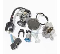 Lock Set Complete compatible with Lexmoto Echo+ 50 Euro 5 LJ50QT-6L-E5/Echo 50 Euro 5 LJ50QT-9L-E5, compatible with Longjia LJ50QT-9L