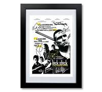 Lock Stock and Two Smoking Barrels Cast Signed A4 Poster Photo Print Framed Autograph Gift 2020 Movie Film (A4 Black Framed & Mounted)