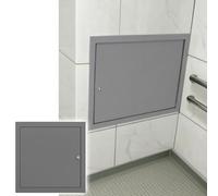 Lock-Style Bathroom Plumbing Access Panel - Waterproof Metal Ceiling Door for Seamless Installations in Wet Areas 1pc(400x400mm)