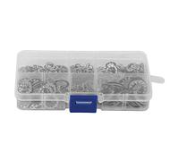Lock Washers, 300Pcs Stainless Steel Washer Kits Nternal Tooth Lock Internal Serrated Combination Boxed M3 M4 M5 M6 M8 M10