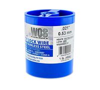 Lock Wire, T302/304 Stainless, NASM20995, MS20995C, ASTM A580 Cond A, AMS5697, 021 in (0.53 mm), 1 lb (0.45 kg) Dispenser Can, Approx. 840 ft (256 m)
