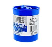 Lock Wire, T302/304 Stainless, NASM20995, MS20995C, ASTM A580 Cond A, AMS5697, 032 in (0.81 mm), 1 lb (0.45 kg) Dispenser Can, approx. 362 ft (110 m)