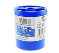 Lock Wire, T302/304 Stainless, NASM20995, MS20995C, ASTM A580 Cond A, AMS5697.047 in (1.19 mm), 1 lb (0.45 kg) Dispenser Can, Approx. 168 ft (51 m)