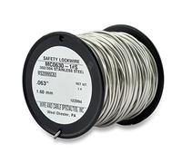 Lock Wire, T302/304 Stainless, NASM20995, MS20995C, ASTM A580 Cond A, AMS5697, .063 in (1.60 mm), 1 lb (0.45 kg) Spool, Approx. 93 ft (13 m)