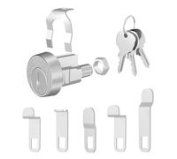 Lock with Key - Zinc Alloy Filing Cabinet Lock Replacement, for Garden Path, Outdoor Patio, Front Entrance, Yard, Patio, Balcony