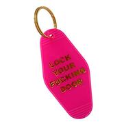 Lock Your Fucking Door - Keychain - Murder Favourite Stay Sexy (Pink)