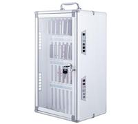 Lockable 12/24 /36/48/60 Slots Personal Mobile Phone Storage Phone Storage Box Aluminum Alloy Desktop Cabinet Mobile for Employees Mobile Phone Locker Storage(36)