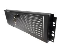 kenable Security Steel Mesh Panel for 19 Inch Rack Networking Data Cabinets Lockable 3U