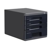 Lockable 5-Layer Desktop File Cabinet - A4/Letter Document nizer with Secure Drawers for Home Office Storage Multi-Tier File Box for Papers Folders & Archives (Gray)