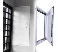 Lockable Access Door for Crawl Space Duct, Attic Door Access Panel with Heavy Duty Hinges, Electrical Wiring Wall Hole Cover Inspection(White,28x30in(71x76cm))