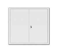 Lockable Access Door with Keys, Aluminum Outdoor Kitchen Panel for BBQ Island, Flush Mount Design