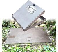 Lockable Access Hatch for Basement & Commercial Use Recessed Floor Inspect Lid Manhole Cover with Handle Ideal for Yard & Sewer Applicats