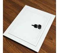 Lockable Access Panel for DrywallAluminium Plumbing Access Door White Attic Hatch Electrical Wall Plate Easy Installation Insulation Trap Door