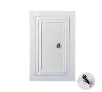 Lockable Access Panel for Electrical & Plumbing Cables Surface-Mounted Door Cover Plate 150x150mm (6x6in) - Ideal for Service Shafts & Alarm Systems