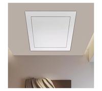 Lockable Access Panel,Wall Hole Cover Plate, Flush Mount Metal Access Panel, Push-to-Open Design for Easy Wall and Ceiling Service Access，（White，150x150mm(15x15cm)）