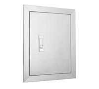 Lockable Access Panel,Wall Hole Cover Plate, Stainless Steel Access Panel with Metal Push Latch, Universal Plumbing and Wall Hole Cover for Easy Maintenance and Repair，（200x200mm(8x8in)）