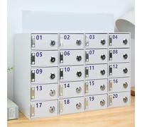 Lockable Acrylic Cell Phone Storage Locker - Wall-Mounted Cabinet with 12, Keys & Locks - Ideal for Office, School, Classroom, Factory Use
