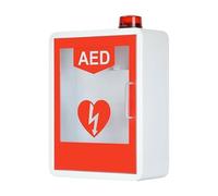 Lockable AED Wall Cabinet,Alert System & Visibility Window-Secure Protective Case for AED Unit in Schools, Public Zones & Essential Buildings,Mounted Storage Box