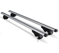 Lockable Aluminium Car Roof Bars Rail to Fit a Audi A2, A3, A4 & A5 Avant With Raised Roof Rails