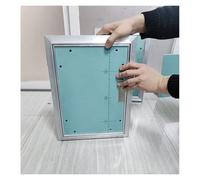Lockable Aluminum Access Door Panel - Fire Resistant, Insulated for Outdoor Use, Flush Mount Design for Basement, Garage, Balcony, and Hallway