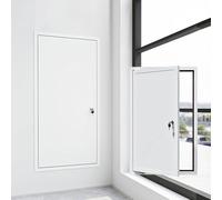 Lockable Aluminum Access Panel for Plumbing, Waterproof Inspection Door Service Revision Hatch, 18mm Thicken Access Door Plate with Key Lock(70x70cm)